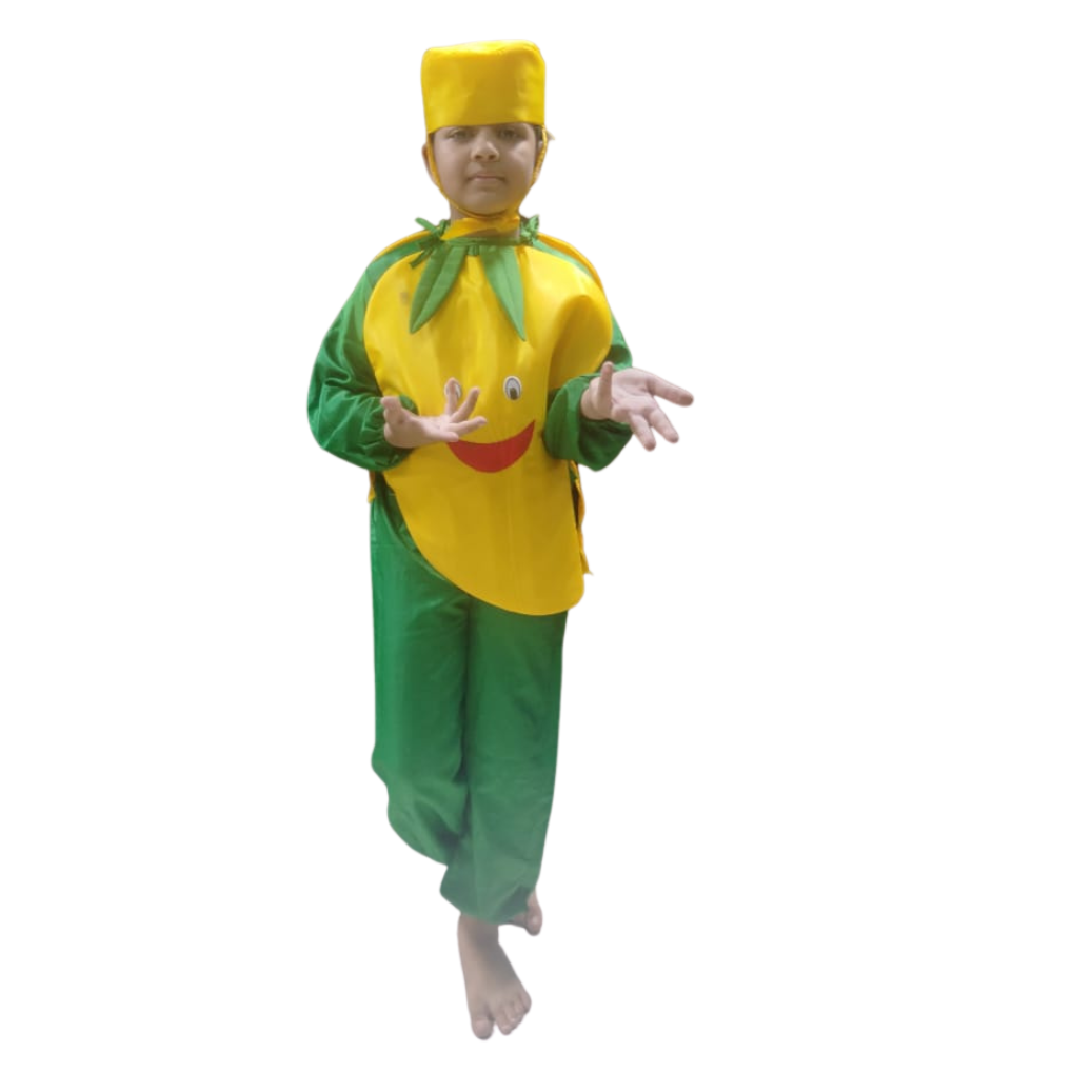 Banana fancy dress for kids,Fruits Costume for School Annual function/Theme  Party/Competition/Stage Shows Dress
