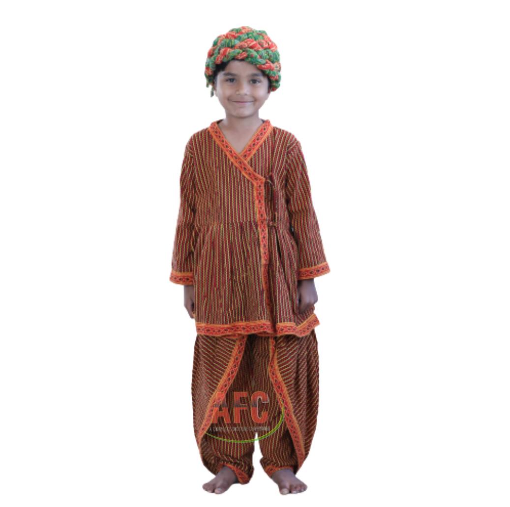 Red-White Boys Bengali Fancy Dress Costume For Boy at Rs 999 in Greater  Noida