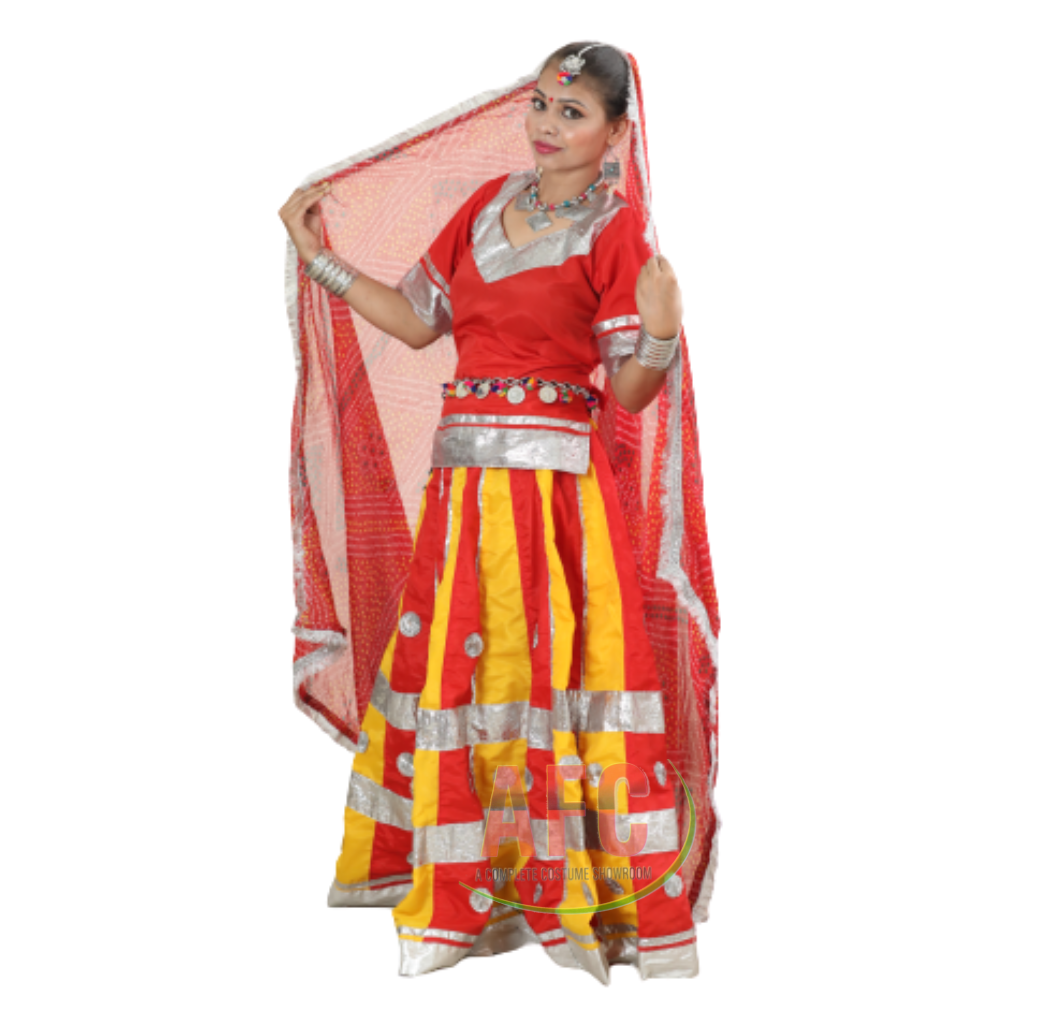 ZONFAB Rajasthani Rajputi Beige Poshak Suit ZF501102 : Amazon.in: Fashion
