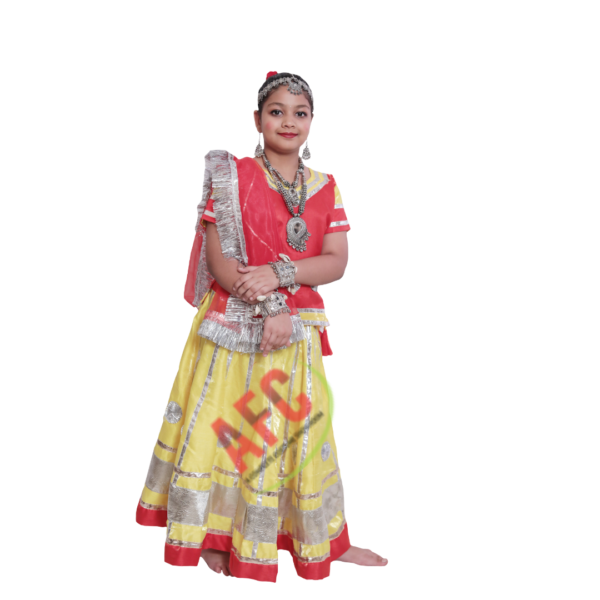 Rajasthani Lehenga (Red and Yellow)