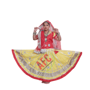 Rajasthani Lehenga (Red and Yellow)