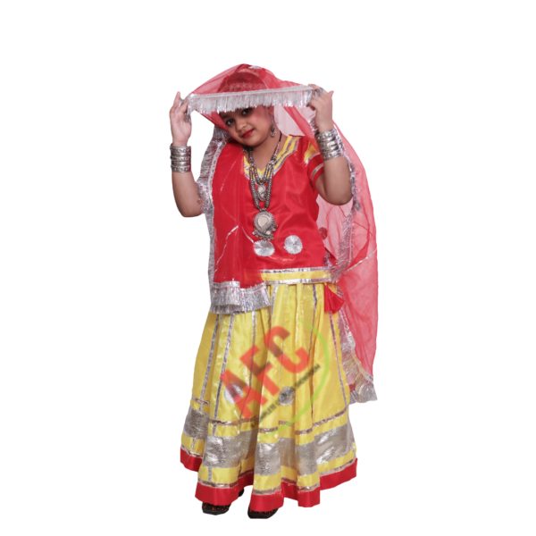 Rajasthani Lehenga (Red and Yellow)