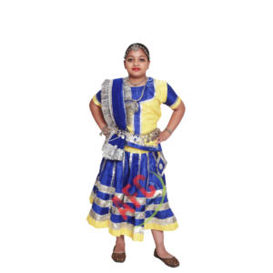 Rajasthani Lehenga (blue and yellow)01
