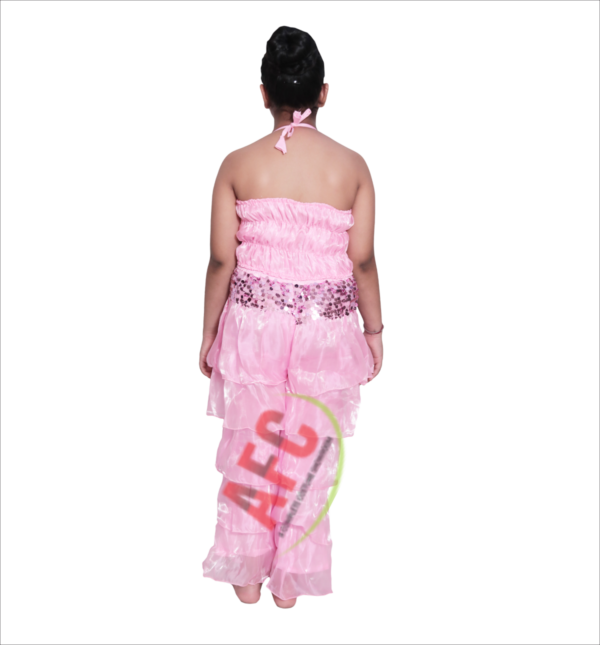 Western Sleevless Pink Sequence Girl 02