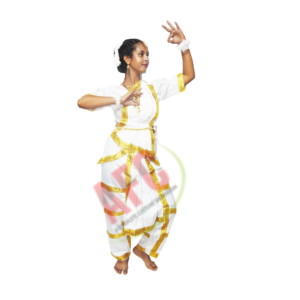 Bharatanatyam White Fancy Dress