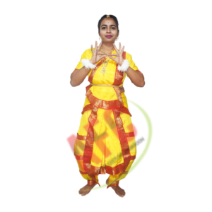 Bharatanatyam Yellow Fancy Dress