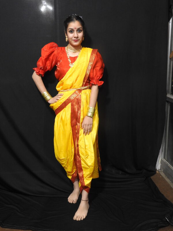 Bharatanatyam Fancy Dress (Yellow)