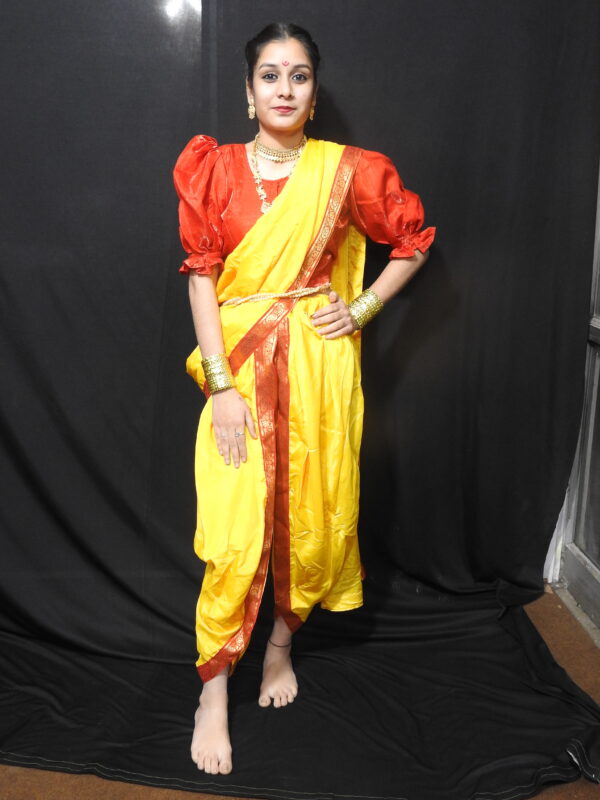 Bharatanatyam Fancy Dress (Yellow)