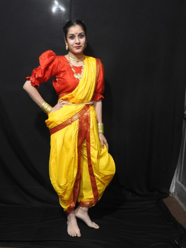 Bharatanatyam Fancy Dress (Yellow)